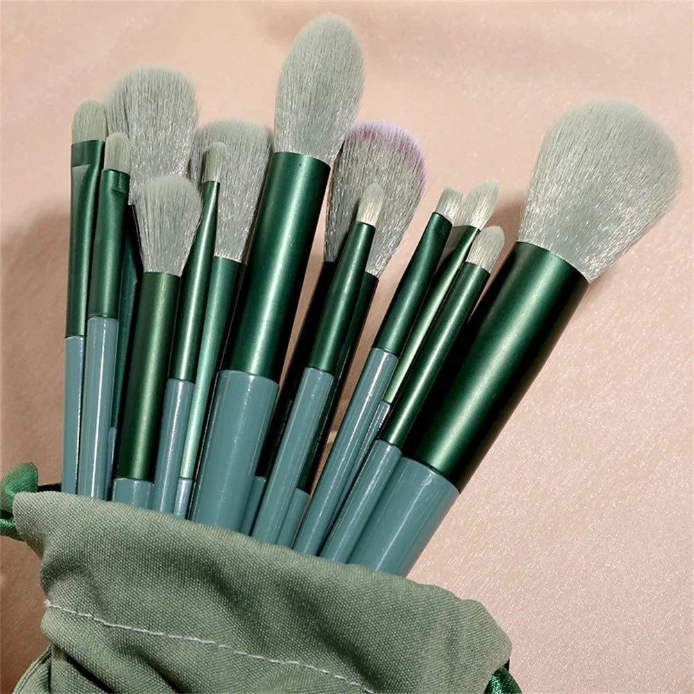 13Pcs Professional Makeup Brushes Set Soft Fluffy for Foundation Blush Powder Eyeshadow Kabuki Blending Makeup Brush Beauty Tool