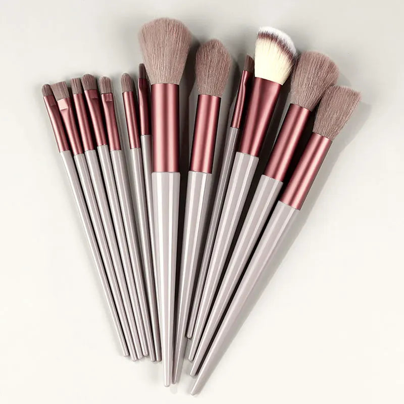 13Pcs Professional Makeup Brushes Set Soft Fluffy for Foundation Blush Powder Eyeshadow Kabuki Blending Makeup Brush Beauty Tool