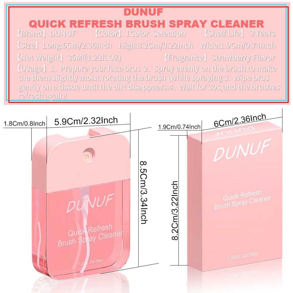 Makeup Tools Deep Cleaning Spray Beauty Egg Powder Puff Makeup Brush Cleaning Spray 35ML