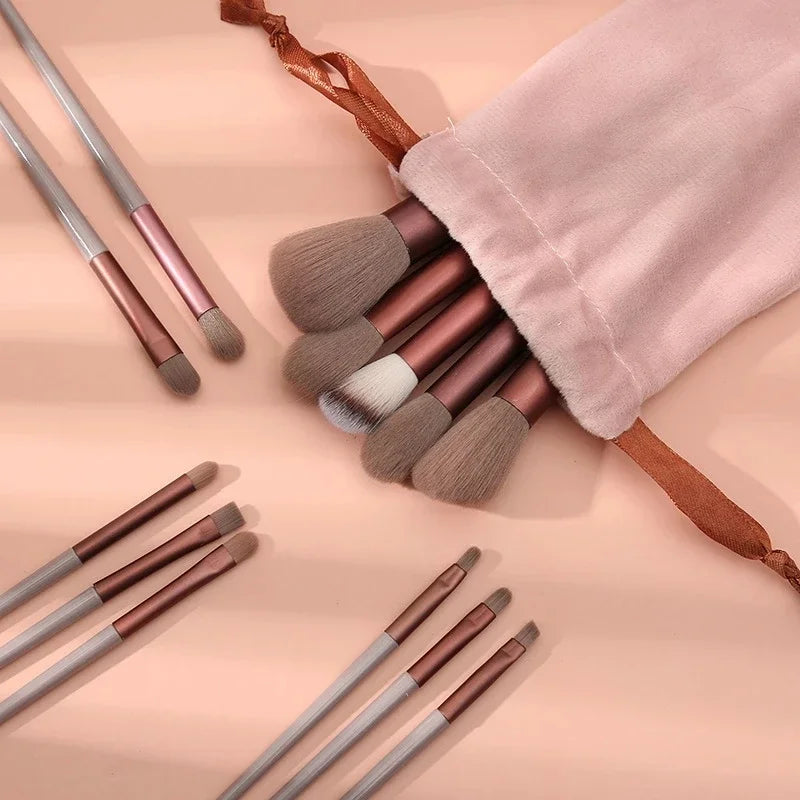 13Pcs Professional Makeup Brushes Set Soft Fluffy for Foundation Blush Powder Eyeshadow Kabuki Blending Makeup Brush Beauty Tool