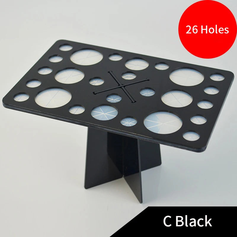 26/28 Slots Make up Brush Drying Rack Collapsible Brushes Shelf Beauty Wash Dry Makeup Brush Set Tower Tree Brushes Organizer
