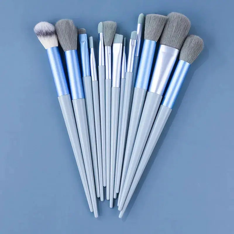 13Pcs Professional Makeup Brushes Set Soft Fluffy for Foundation Blush Powder Eyeshadow Kabuki Blending Makeup Brush Beauty Tool