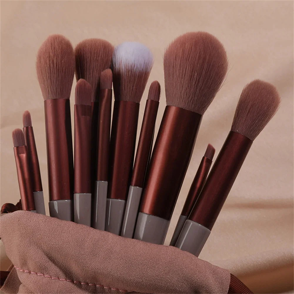 13Pcs Professional Makeup Brushes Set Soft Fluffy for Foundation Blush Powder Eyeshadow Kabuki Blending Makeup Brush Beauty Tool