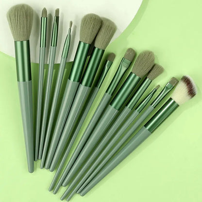 13Pcs Professional Makeup Brushes Set Soft Fluffy for Foundation Blush Powder Eyeshadow Kabuki Blending Makeup Brush Beauty Tool